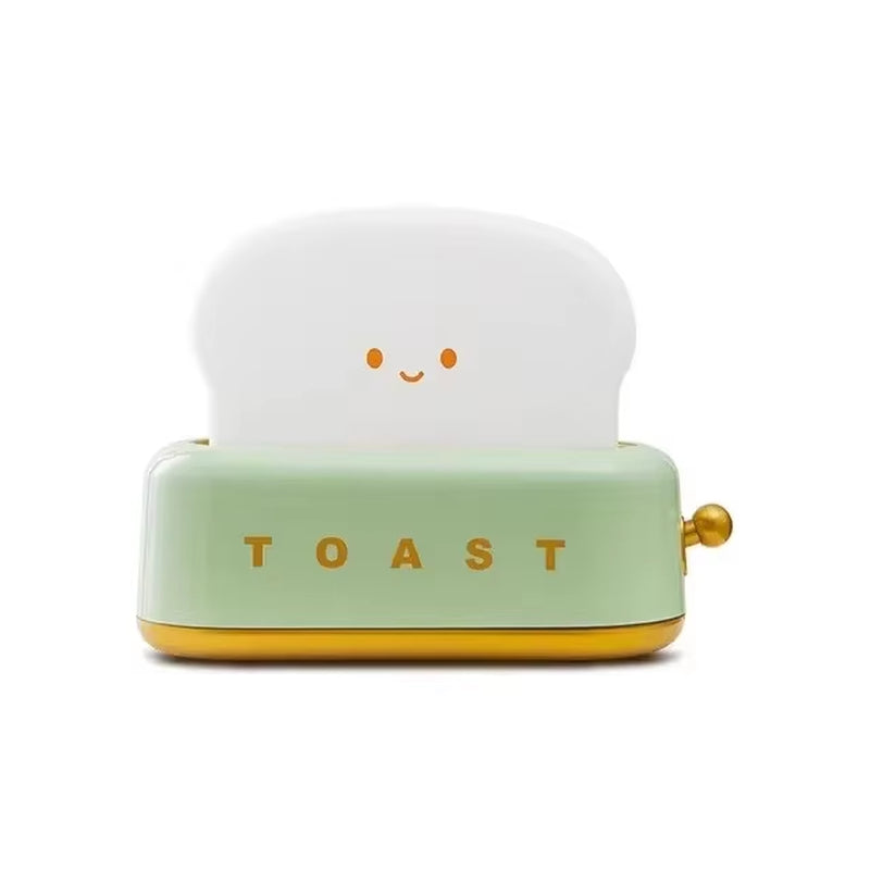 LED Deco Night Light Rechargeble Clock Bread Maker Lights Bedroom Living Room Atmosphere Lamps Home Interior Bedside Table Lamps