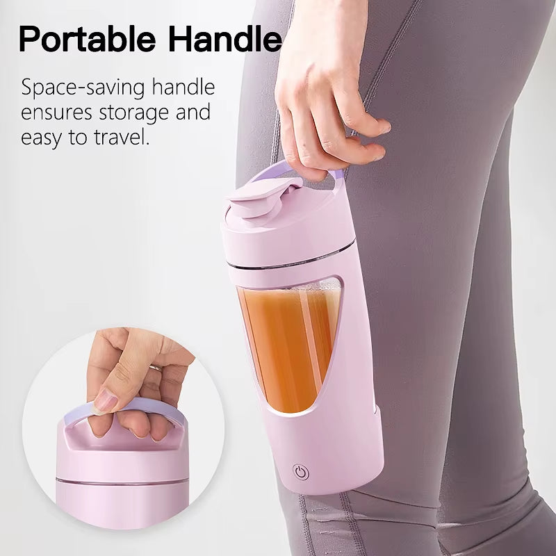 700Ml New USB Electric Protein Shaker Bottle Portable Rechargeable Blender Cup Multipurpose 650Ml Mixing Cups for Fitness