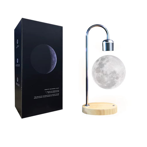 3D Printing Floating Moon Lamp Magnetic Levitation Seamless LED Night Light Creative Home Decoration Table Lamp