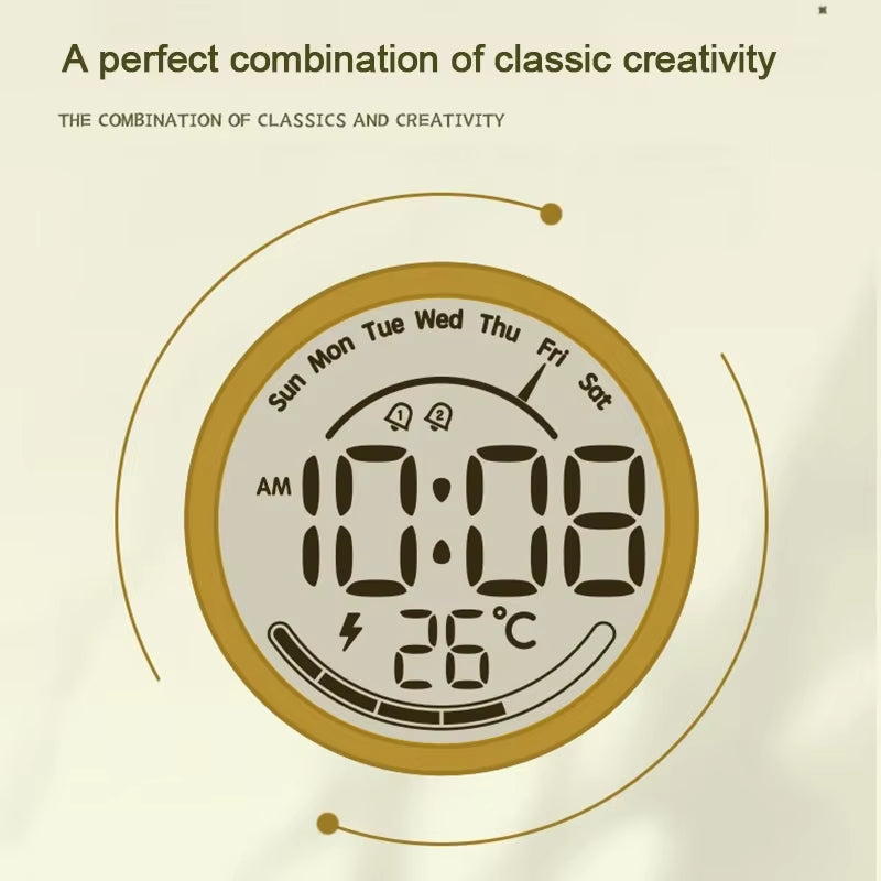 LED Deco Night Light Rechargeble Clock Bread Maker Lights Bedroom Living Room Atmosphere Lamps Home Interior Bedside Table Lamps