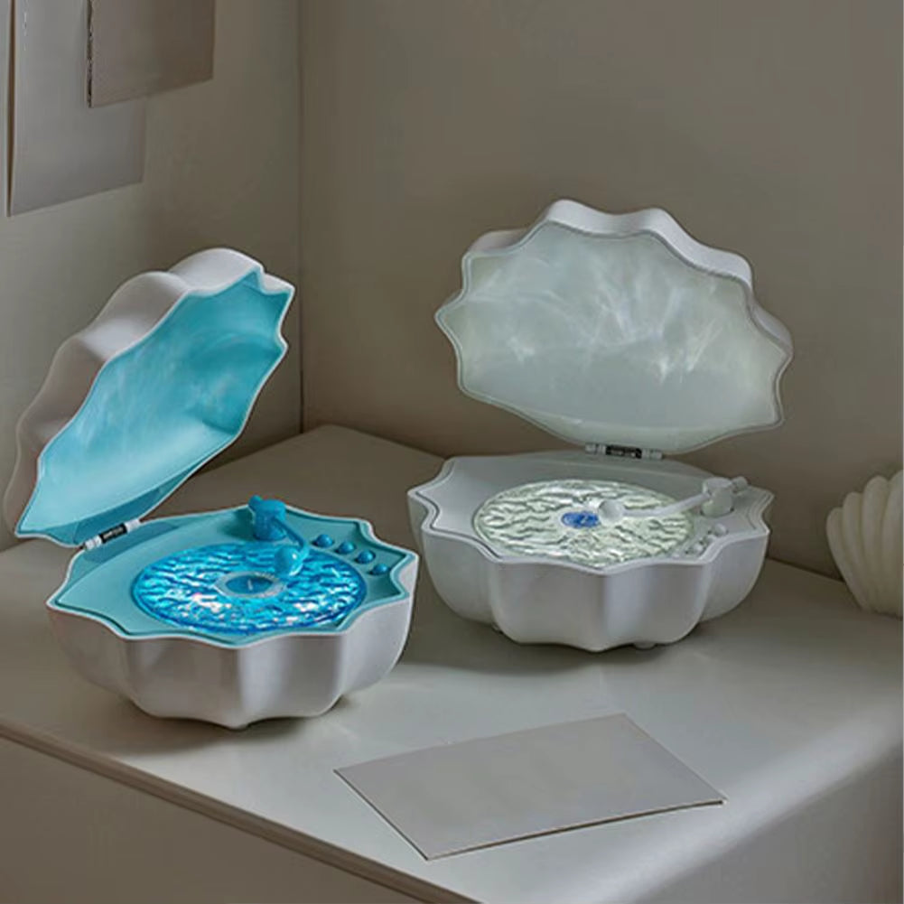 Shell Light Speaker Wireless Bluetooth 7 Color Effect 360 Degree Surround Light 7 Types of White Noise Creative Gift