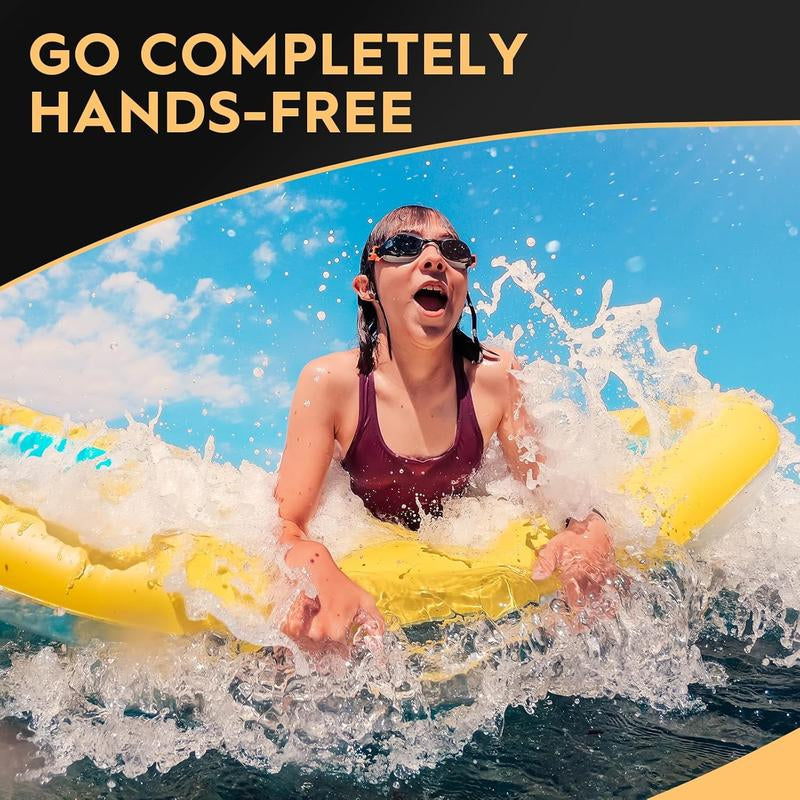 64GB 4K Thumb Action Camera, Mini Body Cameras, Wearable Pocket Vlogging Camera, Multiple Accessory Mount Anywhere Small Portable Hands-Free Helmet Cam for Work, Cycling, Travel, Pet Walking (Black