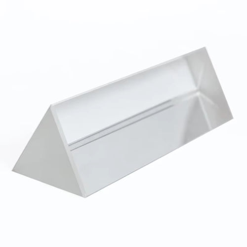 25X25X80Mm Triangular Prism BK7 Optical Prisms Glass Physics Teaching Refracted Light Spectrum Rainbow Children Students Present