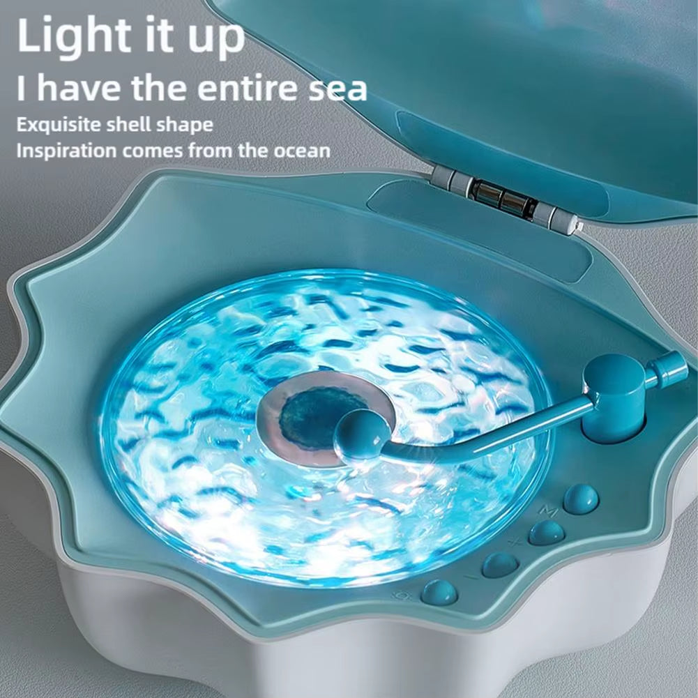 Shell Light Speaker Wireless Bluetooth 7 Color Effect 360 Degree Surround Light 7 Types of White Noise Creative Gift